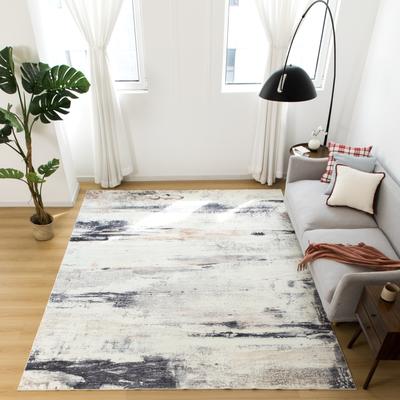 KALATY Arden Slate Abstract Machine Washable Area Rug