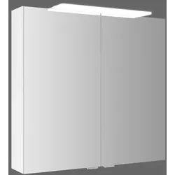 Spiegelschrank Lightblade Dekor Weiß, Transparent Weiß / Spiegel