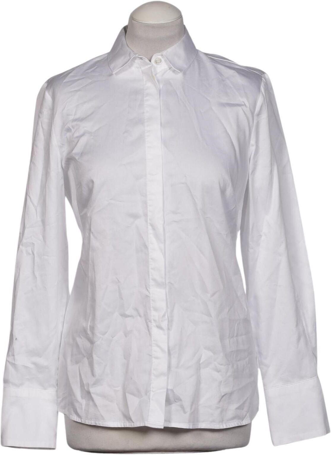 Fadenmeister Berlin Damen Bluse, Weiß, Gr. EU 38, Baumwolle - Second Hand