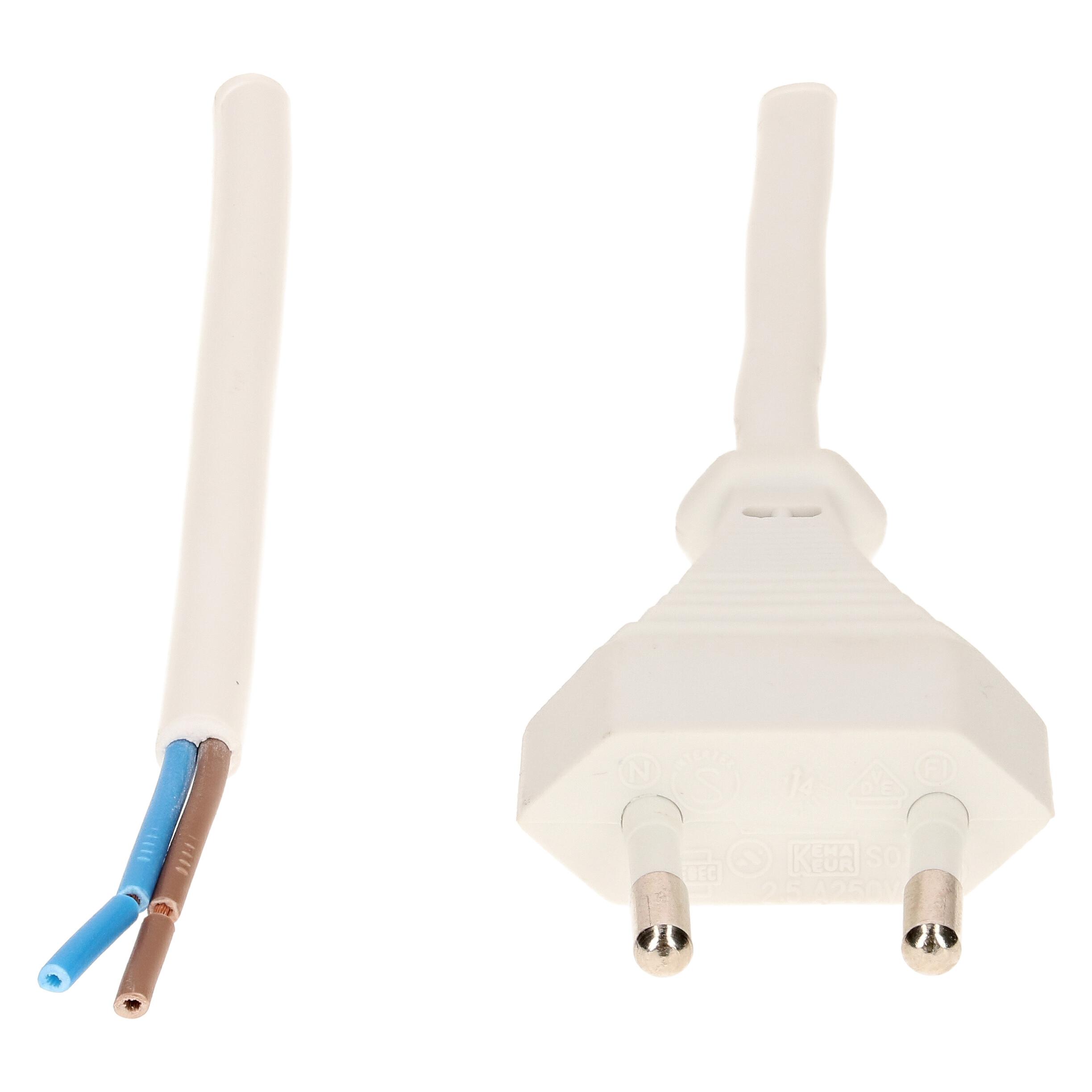 Max Hauri TDLF-Netzkabel H03VVH2-F2X0.75 (3 m) (108786)
