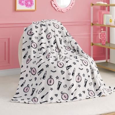 "Juicy Couture 50""x70"" Plush Kids Throw Blankets"