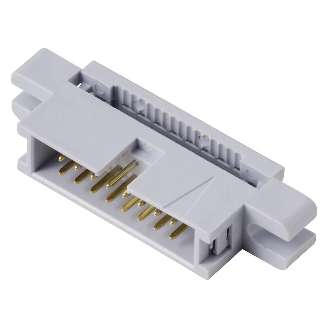 Tru Components TC-13537808 Pfosten-Steckverbinder mit Befestigungsflansch Raster (TC-13537808)