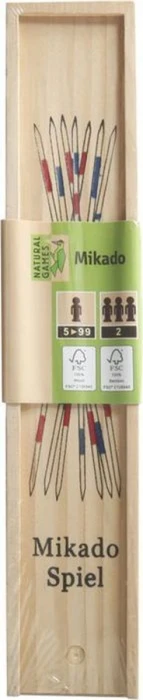 Mikado Bambus Länge 26 Zentimeter, Geschicklichkeitsspiel holz