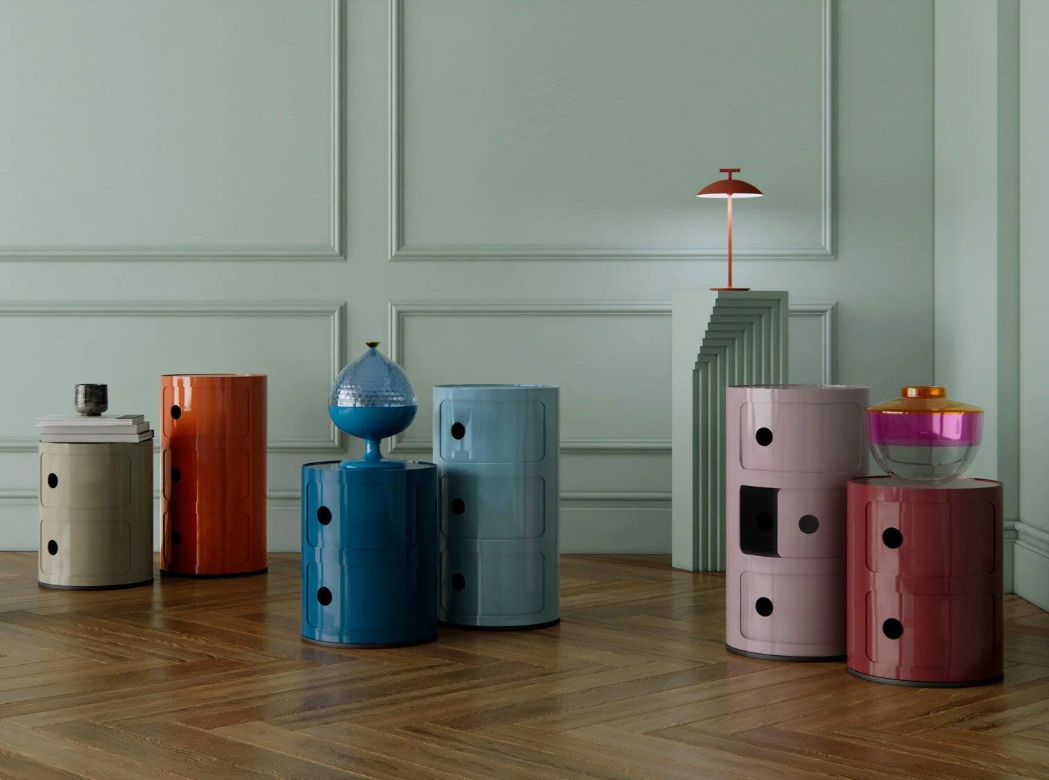 Kartell Componibili 3 Elemente Container (taupe) taupe