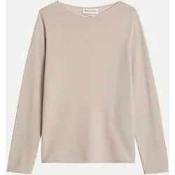 Strickpullover aus Merinowolle Beige L