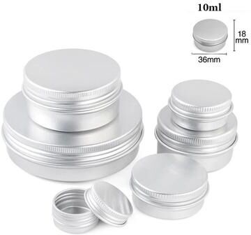 Uplift Treasures Aluminum Screw Lid Storage Tins Set 60ml X5pcs