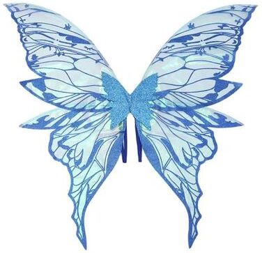 Inspired Finds Sparkling Fairy Butterfly Wings Costume For Halloween, Cosplay And Dress Up Parties blue