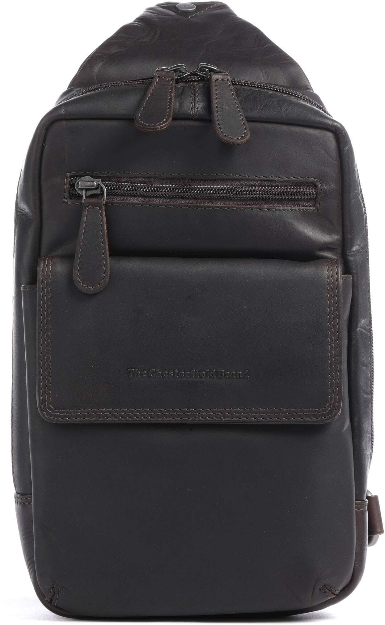 The Chesterfield Brand Wax Pull Up Cow Turelle Slingbag, braun