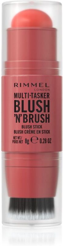 Rimmel Multi-Tasker Blush'N'brush blush en stick avec un pinceau teinte 250 Coral Dust 8 g