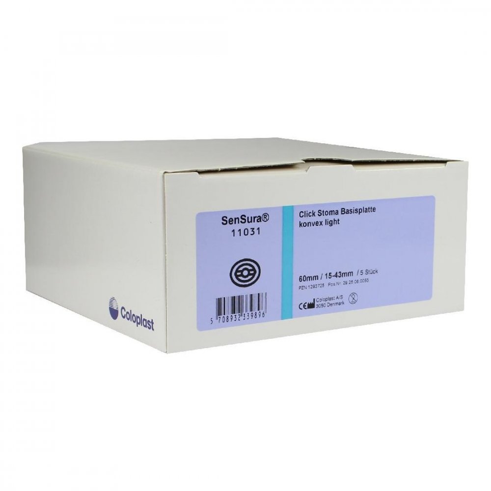 Coloplast GmbH Sensura Basisplatte, konvex light Rr60 15-43mm 01293725