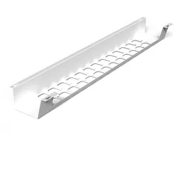 TecLines, Kabelschutz + Kabelführung, TKW003W Schreibtisch Kabelwanne horizontal 1000 mm, weiss (Kabelkanal, 100 cm)