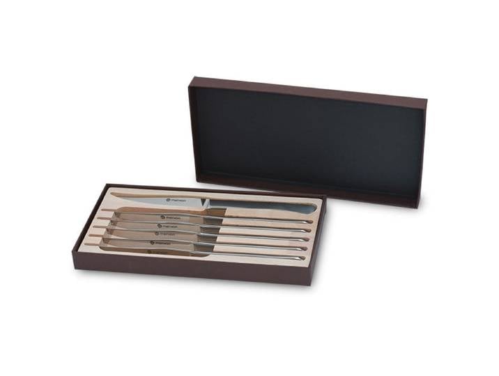 Set 6 couteaux à steak en inox Maître d'hôtel Mathon