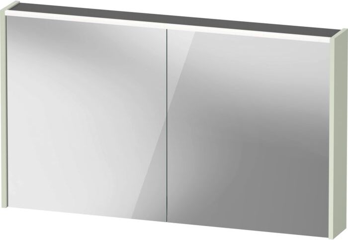 Duravit D-Code Spiegelschrank Verspiegelt DC71080HHHH2000 1200x700x148, Blassgrün Matt, Steckdose J, LED Beleuchtung