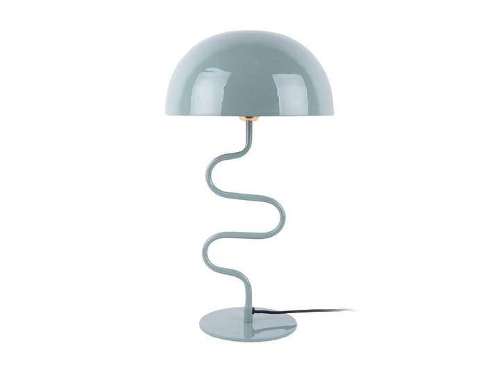 Tischlampe Crazy Paris - Designleuchte aus Eisen - Creme Blau - Luxusbetten24