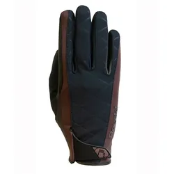 Roeckl Wattens schwarz/mokka Unisex Reithandschuhe, Roe17_Gr.: 8.5