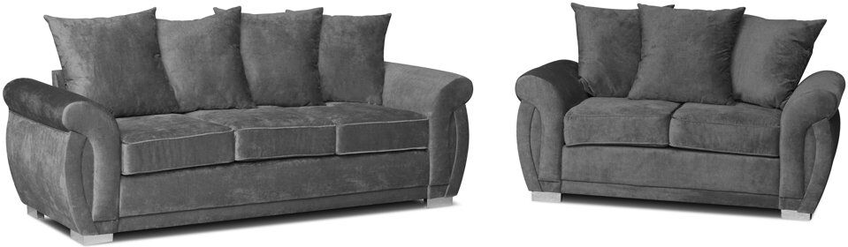 17 Stories Nolasco 2 Piece Standard Living Room Set Graphite 2