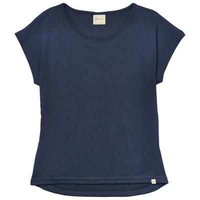 Engel - Women's Shirt überschnittene Schulter - Merinoshirt Gr 34/36 blau