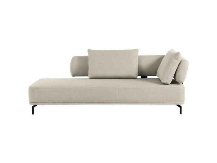 Dieter Knoll Récamiere Palio, Creme, Metall, 227x89x101 cm, Fußauswahl, Lederauswahl, Stoffauswahl, Hocker erhältlich, Rücken echt, Wohnzimmer, Sofas & Couches, Sofas, Recamieren