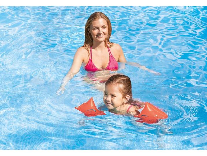 Intex Deluxe - Zwemarmbandjes - 19-30 kg - Oranje/Wit
