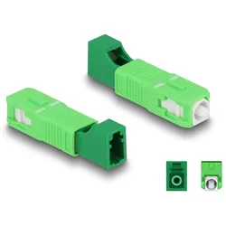 DeLOCK LWL Hybrid Kupplung SC Simplex Stecker zu LC Simplex Buchse grün