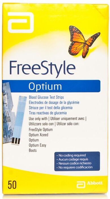 Abbott Freestyle Optium Test 50 Strisce