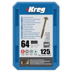 Kreg Kreg® HD Protec-Kote Maxi-Loc Taschenlochschrauben | SML-C2X250-125-INT
