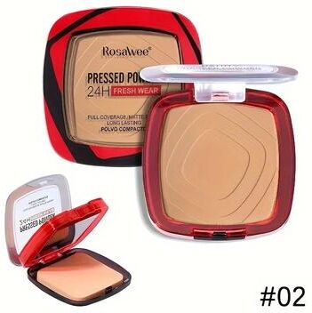 Inspire Select FlawlessMatte 24H Pressed Powder Foundation Full Coverage Weightless Finishing Powder With Puff 02