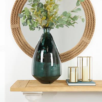 ARCILLA ELEMENTAL Blue Recycled Glass Handmade Spanish Decorative Vase