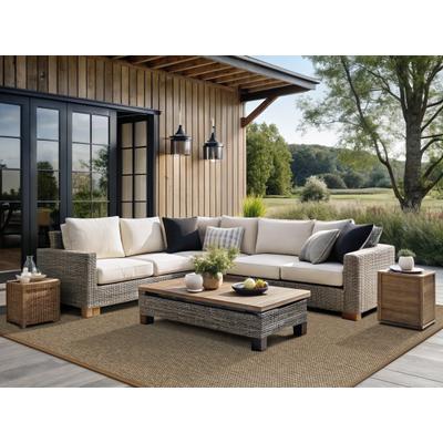Dekowe "Naturino Prestige" rechteckig 10 mm Höhe Flachgewebe, meliert, Sisal Optik, In- und Outdoor geeignet