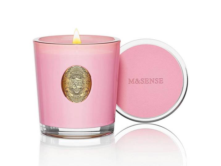 Duftkerze im Glas Pfingstrose Erröten 290g, Rosa, 10 cm, Dekoration, Kerzen & Kerzenhalter, Duftkerzen