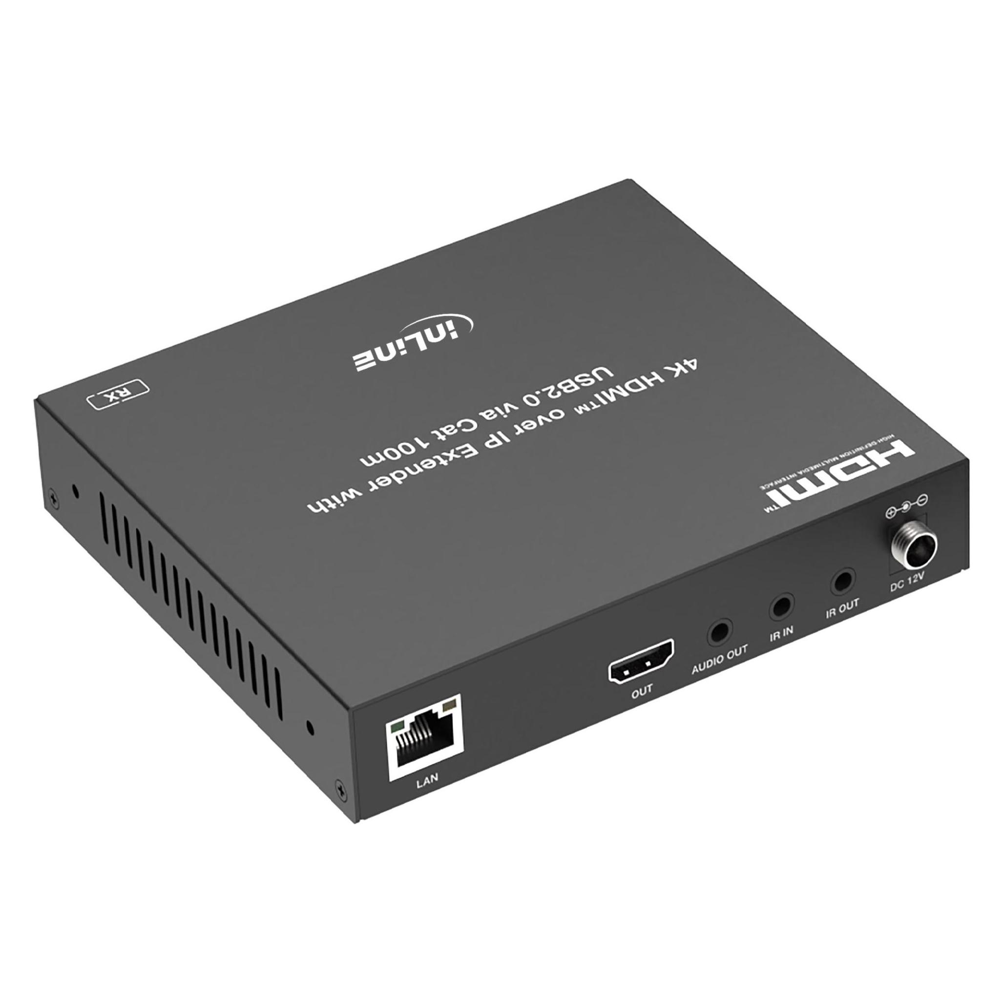 Aten Przełącznik Altusen InLine KVM Extender over IP, HDMI 4K/60Hz, 100m, Empfänger (RX) (57886H)