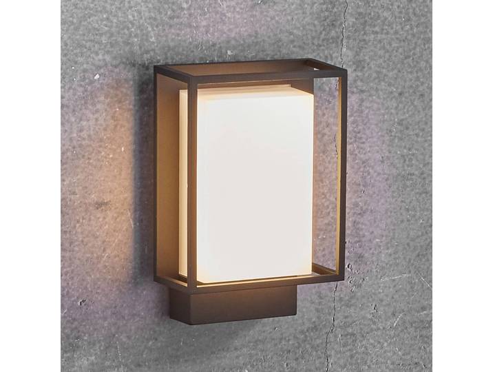 Nordlux LED Außenwandleuchte Nestor, schwarz, Aluminium, Modern