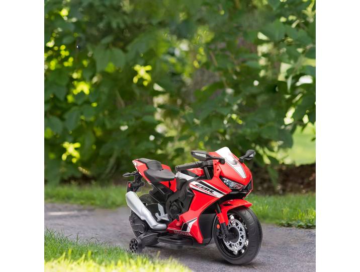 HOMCOM Moto Électrique Enfant 6V Rouge Licence HONDA
