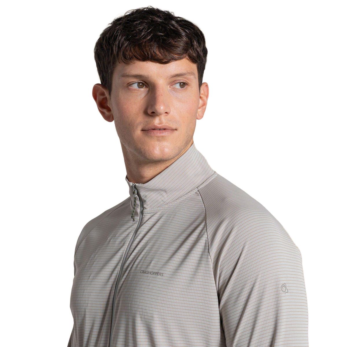 Craghoppers Nosilife Solarshield+ Half Zip Top parchment (222) L CMT1030 222 70