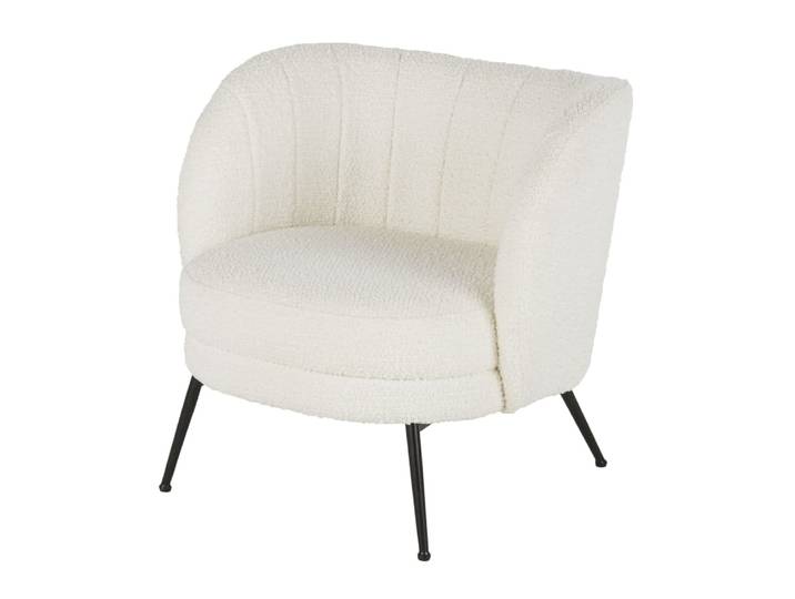 Fauteuil bouclettes écrues