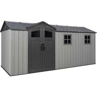 Gerätehaus LIFETIME "Idaho", grau, HDPE (High Density Polyethylen), Kunststoff, Gerätehäuser