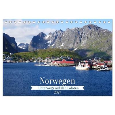 Norwegen - Unterwegs auf den Lofoten (Tischkalender 2027 DIN A5 quer), CALVENDO Monatskalender