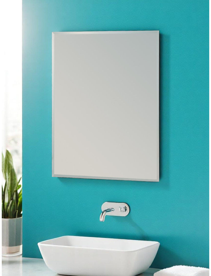 17 Stories Fairmont Rectangle Wall Mirror None 60cm H x 45cm W