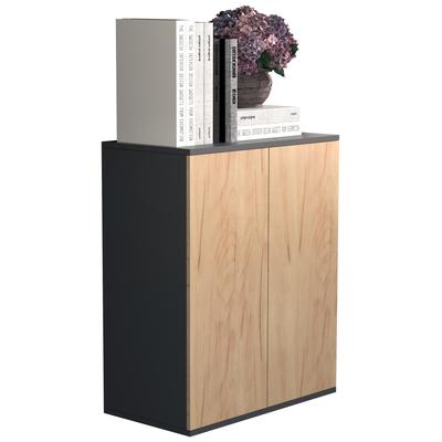 Kommode VCM "Holz Kommode Sideboard Anrichte Dalosa 2 Drehtüren", braun (anthrazit, honig, eiche), B:60cm T:32cm, Sideboards, Kommode