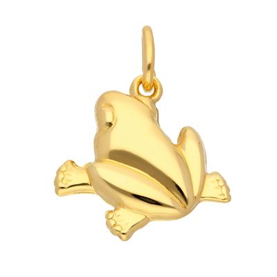 Kettenanhänger ADELIA´S "333 Gold Anhänger Frosch", gold, Schmuckanhänger, Damen, Gold, Kettenanhänger, Goldschmuck für Damen