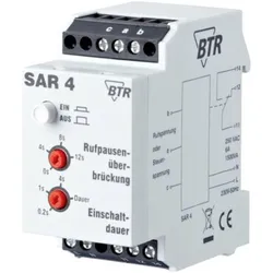 Metz Connect BTR SAR 4 Funktionen einstellbar f. Hutschienenmontage / Bitte technische Daten beachten / lichtgrau, Relais