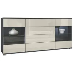 SIDEBOARD Bari Creme Hochglanz