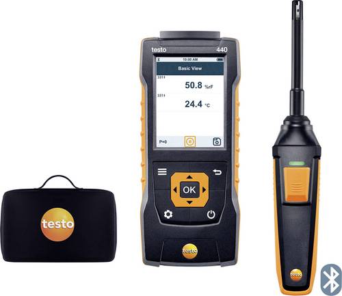 Testo 440 Set RH Luftfeuchtemessgerät (Hygrometer) 0% rF 100% rF