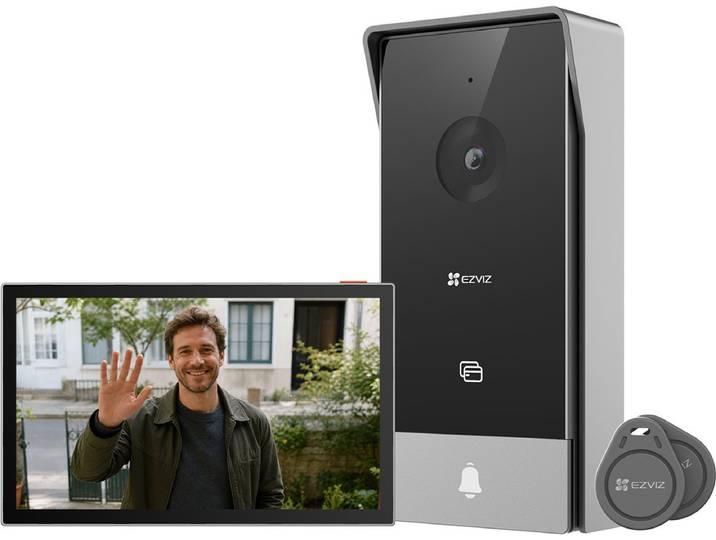 EZVIZ HP5 2MP Videodeurbel - Video Intercom met Monitor - Tweewegcommunicatie - Deur op Afstand Ontgrendelen - Wi-Fi 6