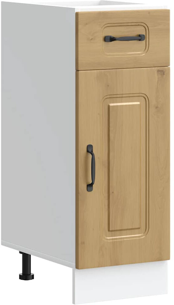 17 Stories Kitchen Base Cabinet Kalmar Engineered Wood Artisan Oak;Eiche 81.5cm H x 30cm W x 46cm D