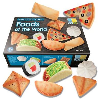 Yellow Door Sensory Play Stones, Foods of the World - Multi