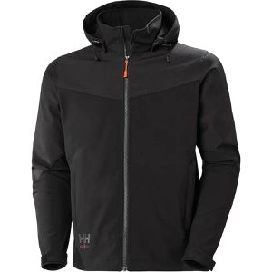 Helly-Hansen Arbeitsjacke Oxford, 74290, Softshelljacke, schwarz, wasserdicht, Größe L