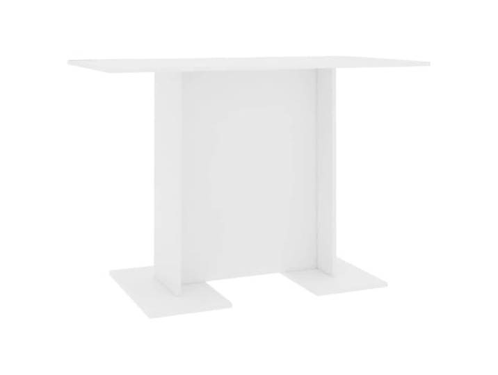 KDACVBMG Esstisch weiß 110 x 60 x 75 cm Holz Technik Breiter, rechteckiger Boden, Nassreinigung, Familienessen, Mahlzeiten, minimalistischer Stil