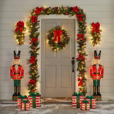 "52""H Pre-lit Tinsel Nutcracker by BrylaneHome in Multi"