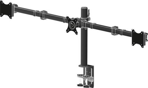 Iiyama DS1003C-B1 Monitor-Tischhalterung 1 Display(s) 25,4cm (10") - 68,6cm (27") Schwarz Höhenverstellbar, Neigbar, Schwenkbar